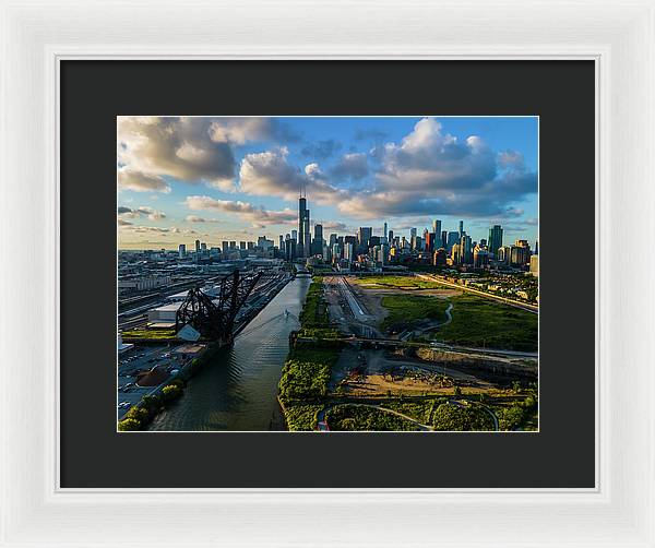 Ping Tom Park Chicago  - Framed Print