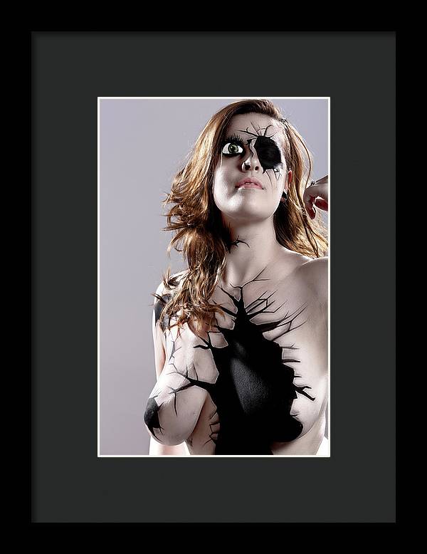 Porcelain Body Paint Doll - Framed Print