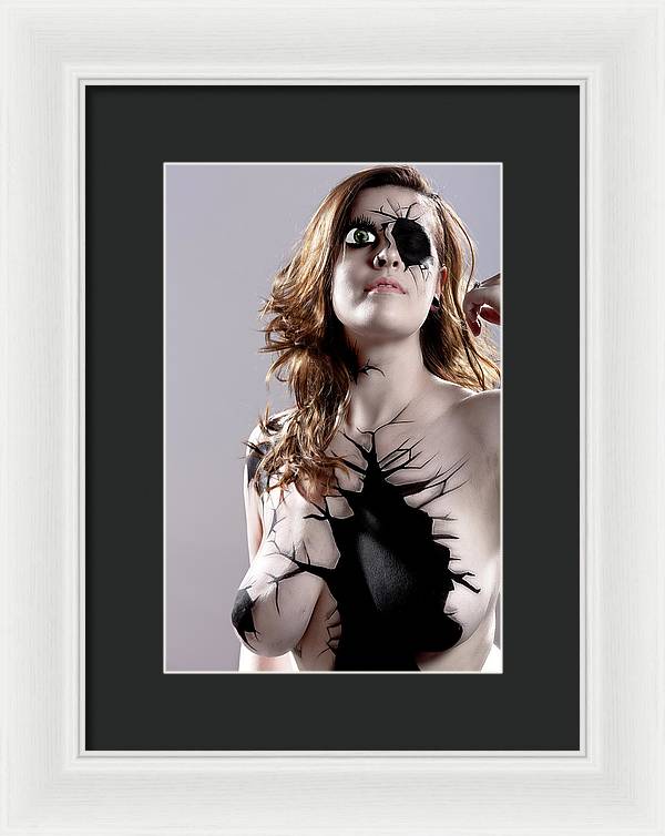 Porcelain Body Paint Doll - Framed Print