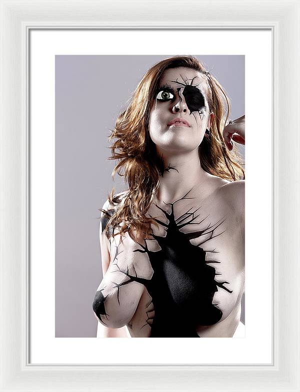 Porcelain Body Paint Doll - Framed Print