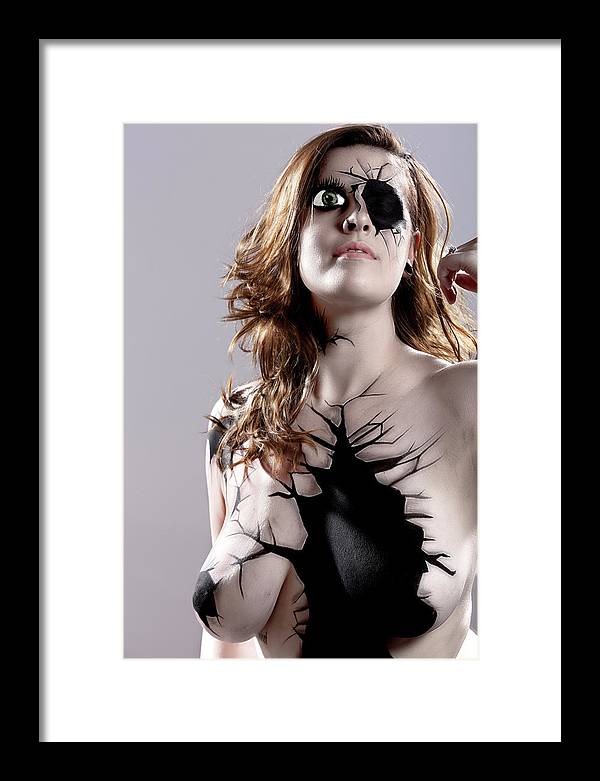 Porcelain Body Paint Doll - Framed Print