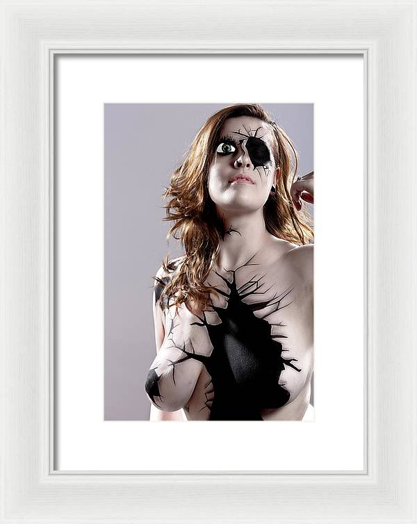 Porcelain Body Paint Doll - Framed Print