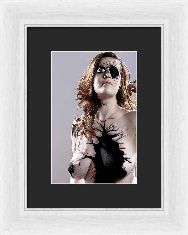 Porcelain Body Paint Doll - Framed Print