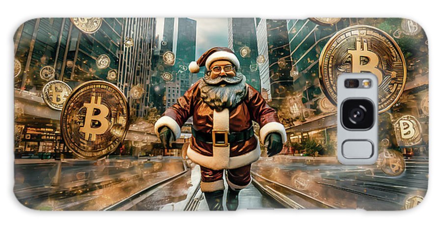 Santa in a Crypto World - Phone Case