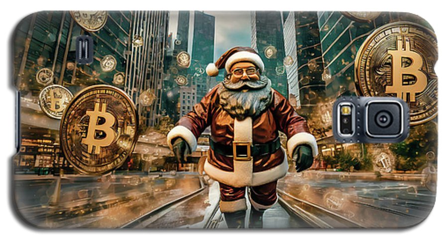 Santa in a Crypto World - Phone Case