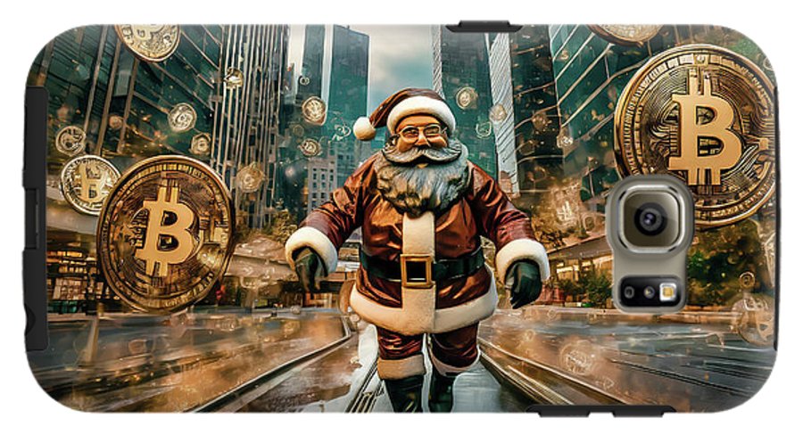 Santa in a Crypto World - Phone Case