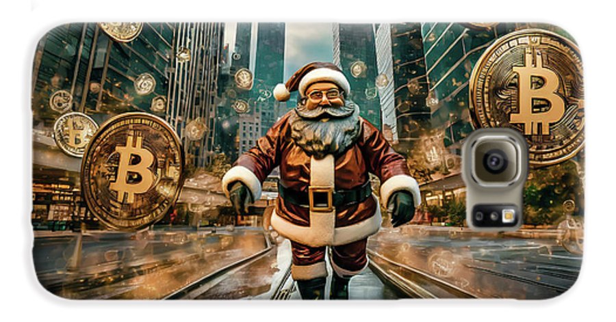 Santa in a Crypto World - Phone Case