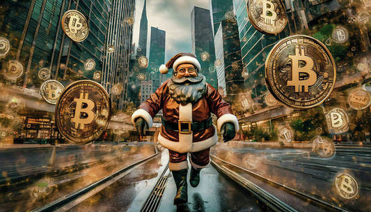 Santa in a Crypto World - Art Print