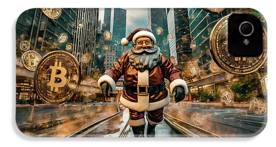 Santa in a Crypto World - Phone Case