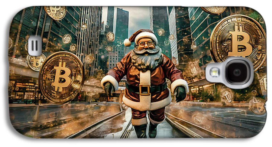 Santa in a Crypto World - Phone Case