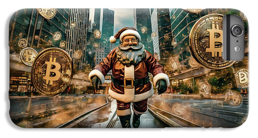 Santa in a Crypto World - Phone Case